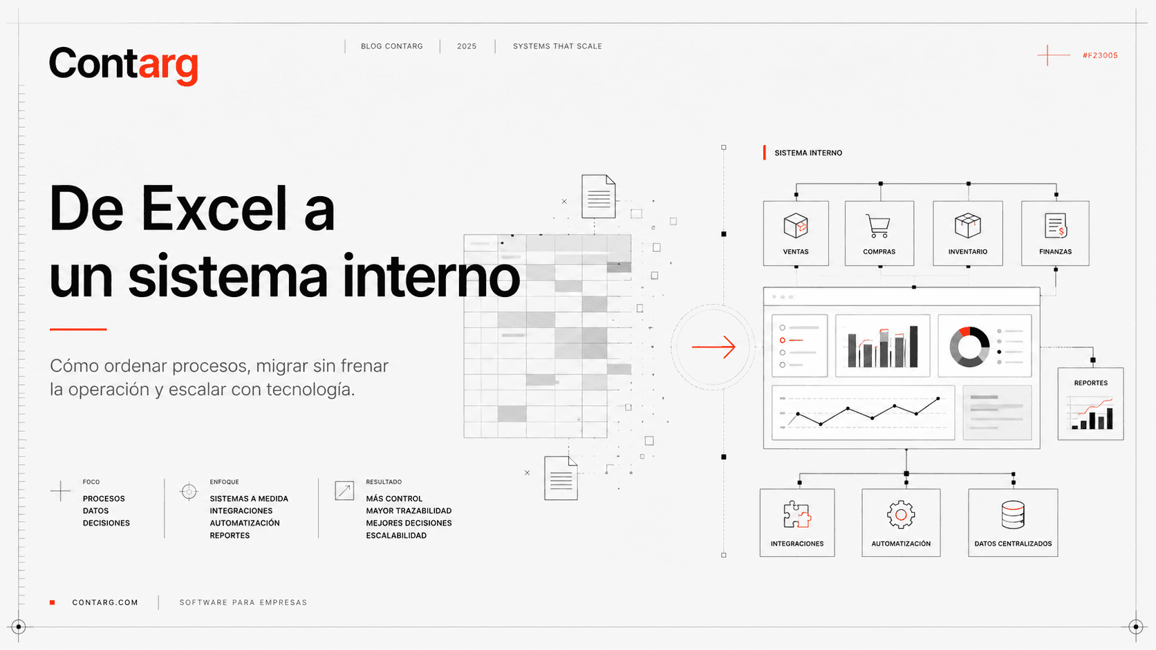 Cómo reemplazar Excel por un sistema interno sin frenar la operación
